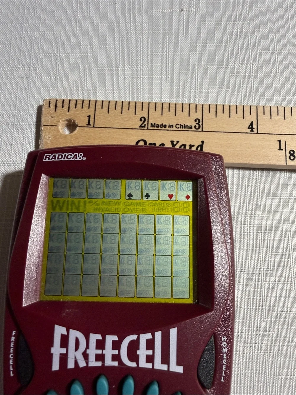 Radica FreeCell Handheld Electronic Game - Burgundy